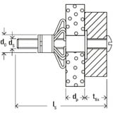 fischer HM 6x65 S, Cheville Argent