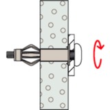 fischer HM 6x65 S, Cheville Argent