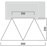 Easy Camp Lom Tri Canopy, Voiles d’ombrage Gris