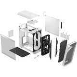 Fractal Design Torrent Compact boîtier midi tower Blanc | 2x USB-A | 1x USB-C | Verre Trempé