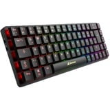 Sharkoon clavier Noir, Layout DE, Kailh Choc V2 Low Profile Rouge