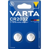 VARTA 06032 Batterie à usage unique CR2032 Lithium Batterie à usage unique, CR2032, Lithium, 3 V, 2 pièce(s), 230 mAh