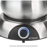 Bomann FD 2248 CB, Fondue Acier inoxydable