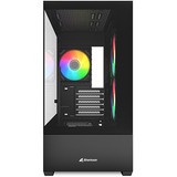 Sharkoon MK6 RGB boîtier mini tower Noir | 2x USB-A | 1x USB-C | RGB | Window