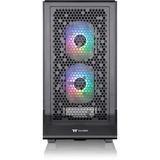 Thermaltake  boîtier midi tower Noir | 2x USB-A | 1x USB-C | RGB | Verre Trempé