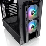 Thermaltake  boîtier midi tower Noir | 2x USB-A | 1x USB-C | RGB | Verre Trempé