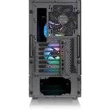 Thermaltake  boîtier midi tower Noir | 2x USB-A | 1x USB-C | RGB | Verre Trempé