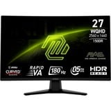 MSI  27" Moniteur gaming incurvé  Noir