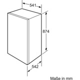 Bosch Serie 4 GIV21VSE0 congélateur Congélateur vertical Intégré (placement) 96 L E Blanc 96 L, 4,3 kg/24h, SN-ST, 36 dB, E, Blanc