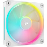 Corsair iCUE LINK LX120 RGB, Ventilateur de boîtier Blanc, Connecteur de ventilateur PWM à 4 broches