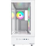 Montech  boîtier midi tower Blanc | 2x USB-A | 1x USB-C | RGB | Window