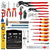 KNIPEX 00 21 19 LB E, Set d'outils Rouge