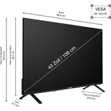 Telefunken  43" TV LED Noir