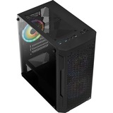 Aerocool Trinity Mini v3 boîtier mini tower Noir | 3x USB-A | RGB | Verre Trempé