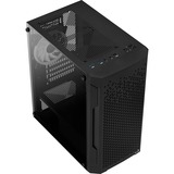 Aerocool Trinity Mini v3 boîtier mini tower Noir | 3x USB-A | RGB | Verre Trempé