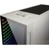 Inter-Tech X-908 Infini2 boîtier midi tower Blanc | 2x USB-A | 2x USB-C | RGB | Window