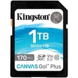 Kingston Canvas Go! Plus 1 To SDXC, Carte mémoire Noir, UHS-I U3, Class 10, A2