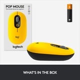 Logitech POP - BLAST, Souris Jaune/Noir, 1000 - 4000 dpi, Bluetooth