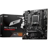 MSI PRO B650M-B carte mère socket AM5 Noir, RAID, 2.5 Gb-LAN, Sound, µATX