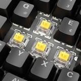 Sharkoon clavier gaming Noir, Layout DE, Gateron Yellow