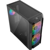 Cooler Master HAF 500 boîtier midi tower Noir | 2x USB-A | 1x USB-C | RGB | Verre Trempé