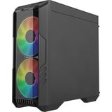 Cooler Master HAF 500 boîtier midi tower Noir | 2x USB-A | 1x USB-C | RGB | Verre Trempé