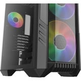 Cooler Master HAF 500 boîtier midi tower Noir | 2x USB-A | 1x USB-C | RGB | Verre Trempé