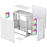 DeepCool  boîtier midi tower Blanc | 2x USB-A | RGB | Window