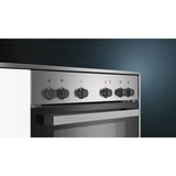 Siemens EQ110KA2EE set d'appareils de cuisine Céramique Four électrique, Jeu de cuisinière Acier inoxydable, Céramique, 4 zone(s), Verre-céramique, Noir, Tactile, 58,3 cm