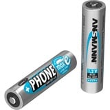 Ansmann 800 mAh DECT, Batterie Argent, 2x AAA (Micro)