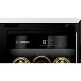 Bosch KUW20VHF0 refroidisseur à vin Refroidisseur de vin compresseur Comptoir Noir 21 bouteille(s), Réfrigérateur à vin Noir, Refroidisseur de vin compresseur, Comptoir, 21 bouteille(s), 70 W, F, Noir