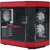 HYTE Y60 boîtier midi tower Rouge/Noir | 3x USB-A | Verre Trempé