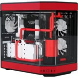 HYTE Y60 boîtier midi tower Rouge/Noir | 3x USB-A | Verre Trempé