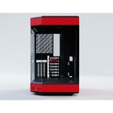 HYTE Y60 boîtier midi tower Rouge/Noir | 3x USB-A | Verre Trempé