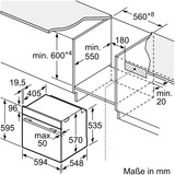 Neff BX46PI, Ensemble four Acier inoxydable