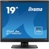 iiyama ProLite E1980D-B1 LED display 48,3 cm (19") 1280 x 1024 pixels XGA Noir Moniteur  Noir, 48,3 cm (19"), 1280 x 1024 pixels, XGA, LED, 5 ms, Noir