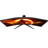 AOC CU34G2XE/BK 34" Curved UltraWide Moniteur gaming  Noir (Mat)/Rouge, HDMI, DisplayPort