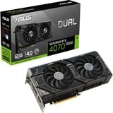 ASUS DUAL GeForce RTX 4070 SUPER, Carte graphique 1x HDMI, 3x DisplayPort, DLSS 3