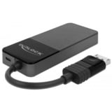 DeLOCK DisplayPort 1.4 > 3x HDMI MST, Répartiteurs de DisplayPort Noir, 0,125 mètres