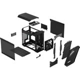 Fractal Design Torrent Nano boîtier midi tower Noir | 2x USB-A | 1x USB-C | Verre Trempé