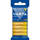 VARTA 4106 Batterie à usage unique AA Alcaline Batterie à usage unique, AA, Alcaline, 1,5 V, 8 pièce(s), Bleu, Jaune