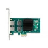 DeLOCK PCI Express x1 Card 2 x RJ45 Gigabit LAN i350, Carte réseau 