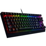 Razer Blackwidow V3 clavier USB QWERTZ Allemand Noir, clavier gaming Noir, Layout DE, Razer certified Mechanical Green Switches, Taille réelle (100 %), USB, Clavier mécanique, QWERTZ, LED RGB, Noir