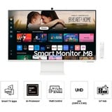 SAMSUNG  32" 4K UHD Moniteur  Blanc