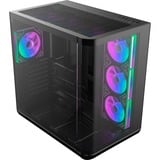 RAIJINTEK  boîtier midi tower Noir | 2x USB-A | 1x USB-C | RGB | Window