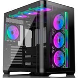 RAIJINTEK  boîtier midi tower Noir | 2x USB-A | 1x USB-C | RGB | Window