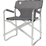 Coleman Aluminium Deck Chair, Siège Gris/Argent