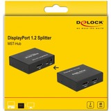 DeLOCK 87691, Répartiteurs de DisplayPort Noir