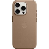 Apple Coque en tissage fin avec MagSafe pour iPhone 15 Pro, Housse smartphone Taupe