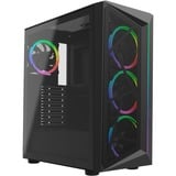 Cooler Master  boîtier midi tower Noir | 2x USB-A | RGB | Verre Trempé